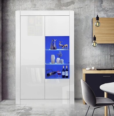 Cabinet Cupboard Sideboard Display High Gloss Tv Unit Led Living Room Furniture