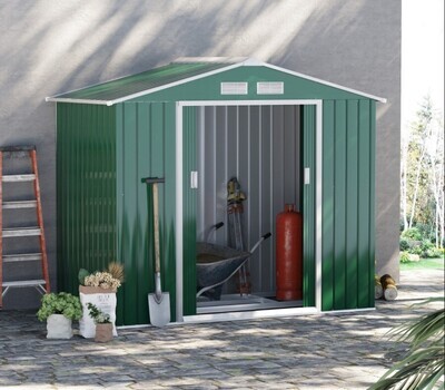 Lockable Metal Garden Tool Storage Shed Storage