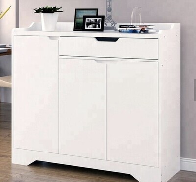 Computer Desk Office PC Table Workstation with Keyboard Tray CPU Shelf Drawers Sliding Shelf Brown