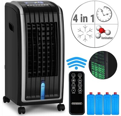 Monzana Air Cooler Humidifier 4in1 5L LED Display Tank W/ Remote Control Timer