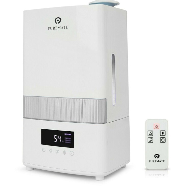 Digital Ultrasonic Cool Mist Humidifier and Ioniser with Aroma Diffuser Tray Auto Humidity Function