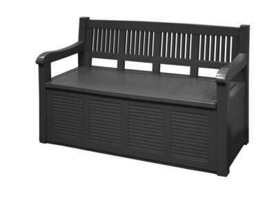 Large Waterproof Plastic Outdoor Garden Seat Bench With Storage Box Container