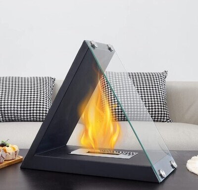 ​Tabletop Fireplace Large Fire Pit Table Top Clean Burning Bio Ethanol Ventless Outdoor Patio Home