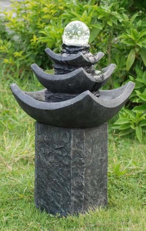 ​Medium Crystal Sphere Water Feature with LED Lights
