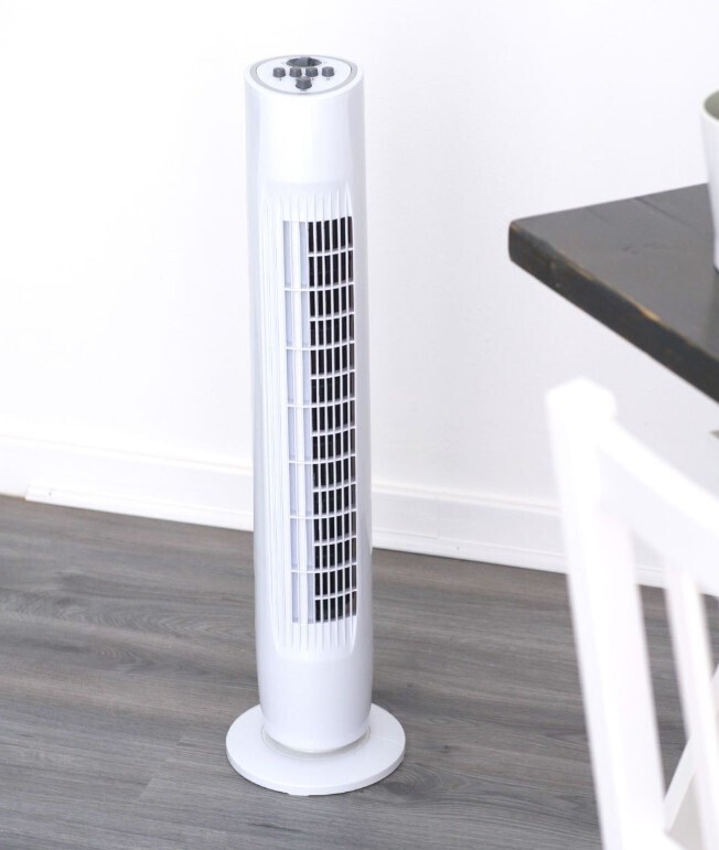 32&quot; Inch Tower Fan Air Cooling Free Standing 3 Speed Oscillating Quiet Slim Fans