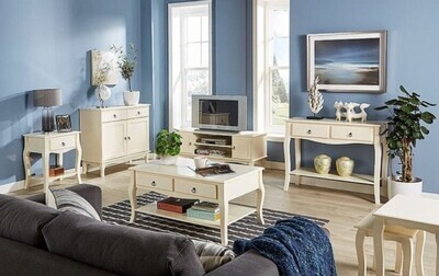 Cream Living Room Furniture Set