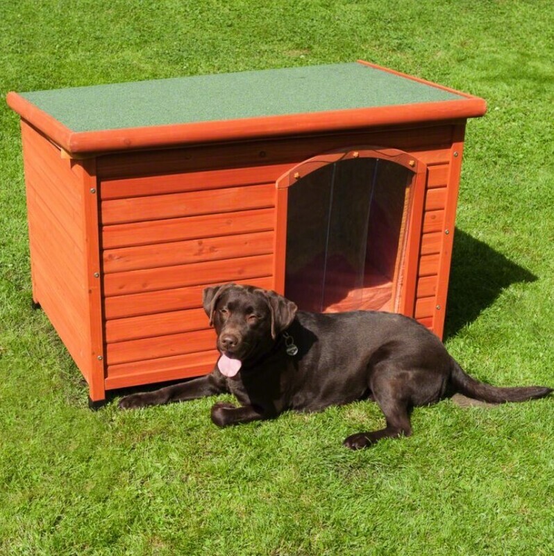 Woody Flat-Roofed Dog Kennel
