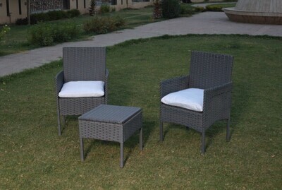 ​3PC Rattan Garden Furniture Bistro Set