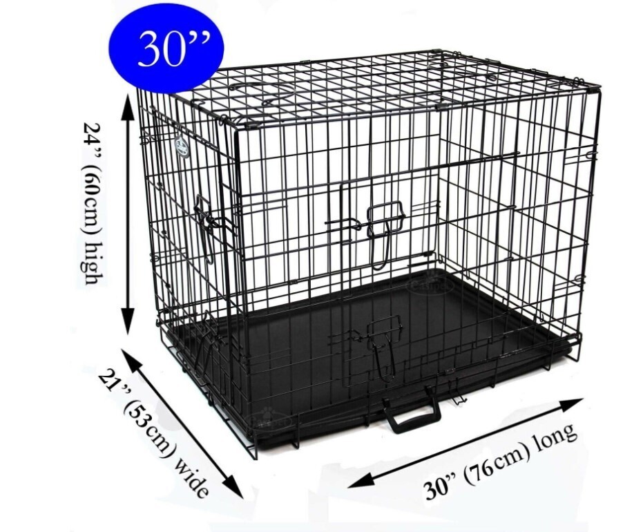 Dog Cage Puppy Pet Crate Carrier - Large 36&quot;, Size: Medium