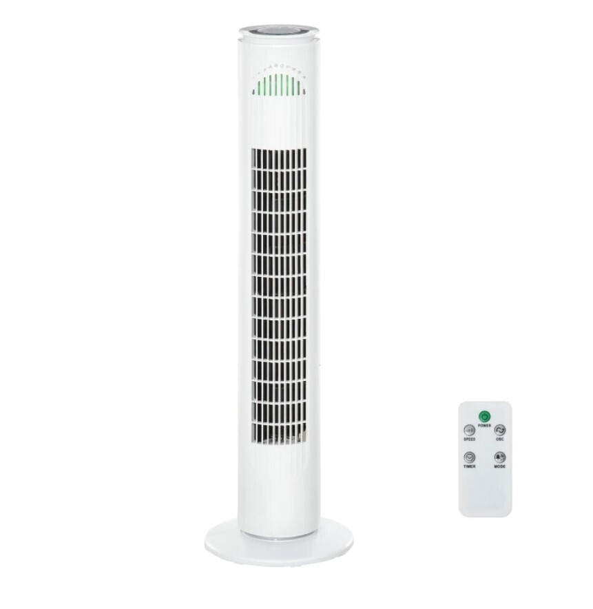 Air Cooler Tower Fan, Colour: White