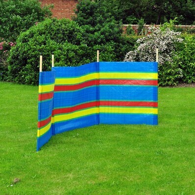 ​4/5/6/8/10 Poles Windbreaker Beach Sun Shade 7/9/12/15/20ft