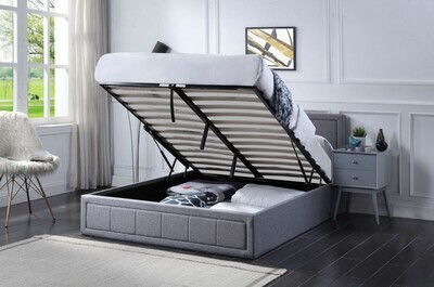 Ottoman Bed Frame Double Storage Bed &amp; Mattress
