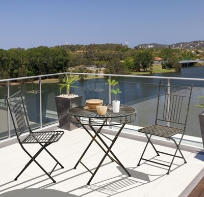 ​3 Piece Garden Bistro Bronze Set