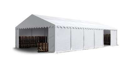 6x12m Storage Tent PVC 700 N 100% waterproof Shed Shelter white
