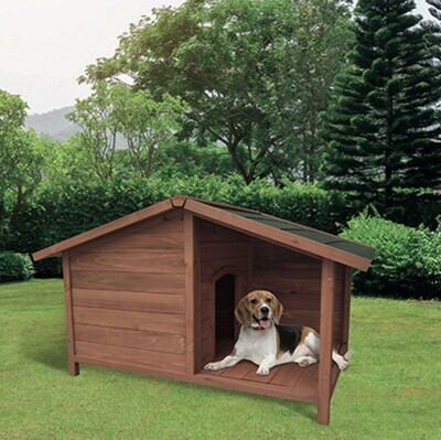 Large Outdoor Pet Puppy Dog Winter Shelter Wooden