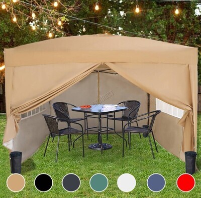 3x3m Pop Up Gazebo /w 4 Weight Bags