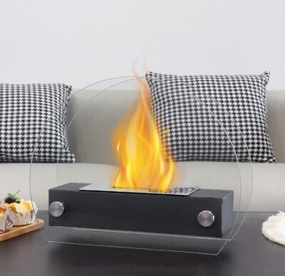​Tabletop Fire Bowl 35cm L Portable Tabletop Fireplace Clean Burning Bio Ethanol Ventless Fireplace