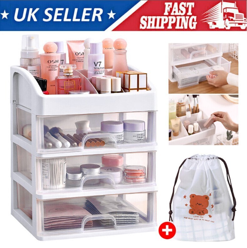Desktop 4 Tier Makeup Case