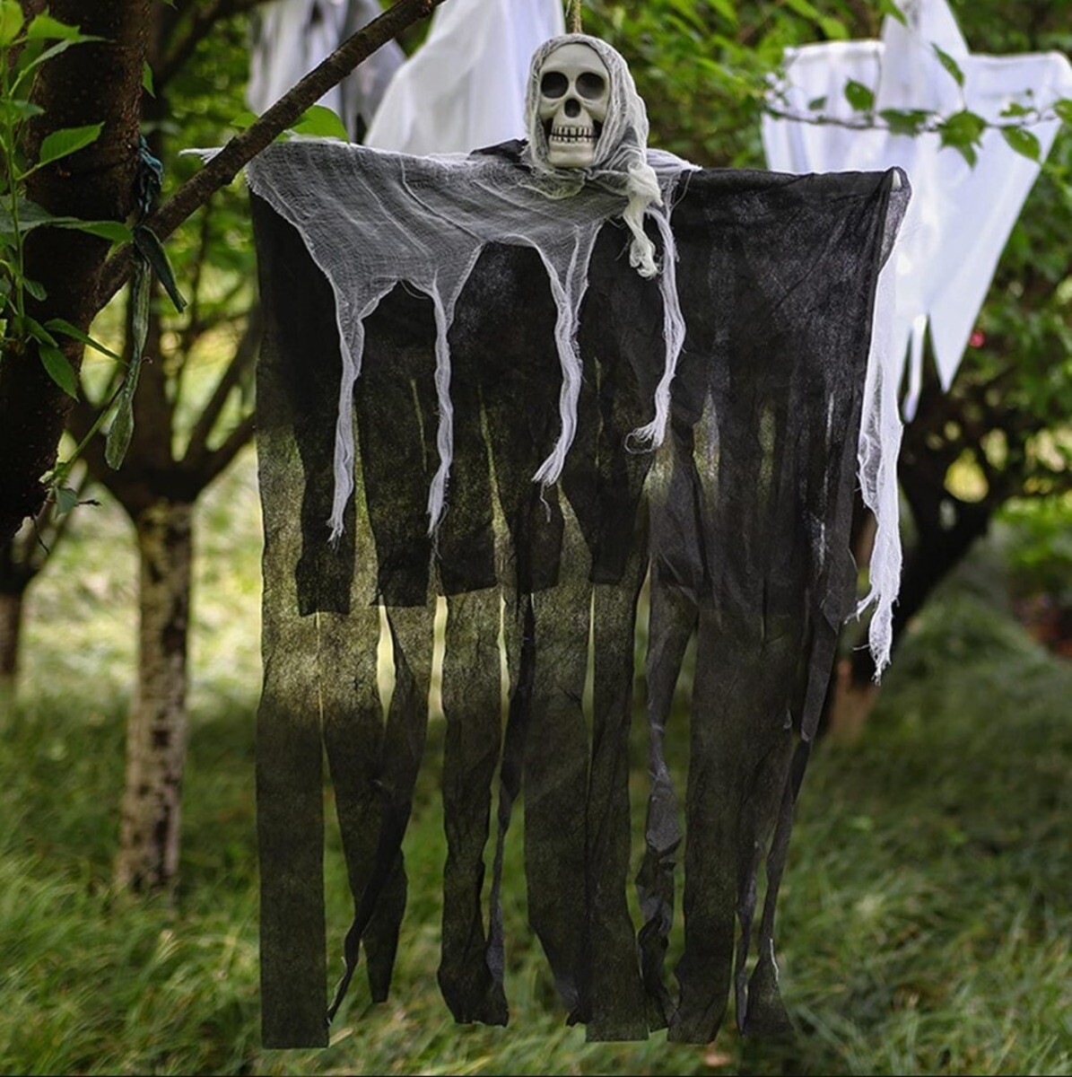 ​Halloween Skull Skeleton Ghost Hanging Decor Scary Party Horror Haunted Props