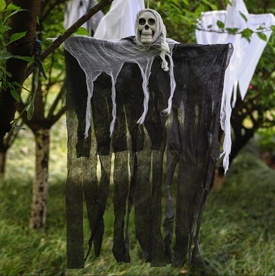 ​Halloween Skull Skeleton Ghost Hanging Decor Scary Party Horror Haunted Props