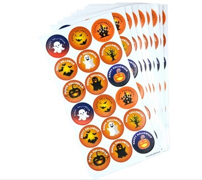 180x Halloween Stickers Children Kids Spooky Trick or Treat Party Bag Pumpkin
