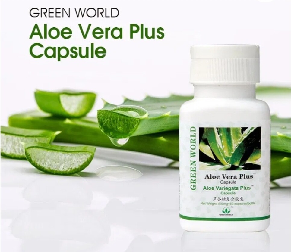 Aloe Vera Plus Capsule: Detoxifier, Antioxidant, Inhibiting Bacterial Growth(60 caps)