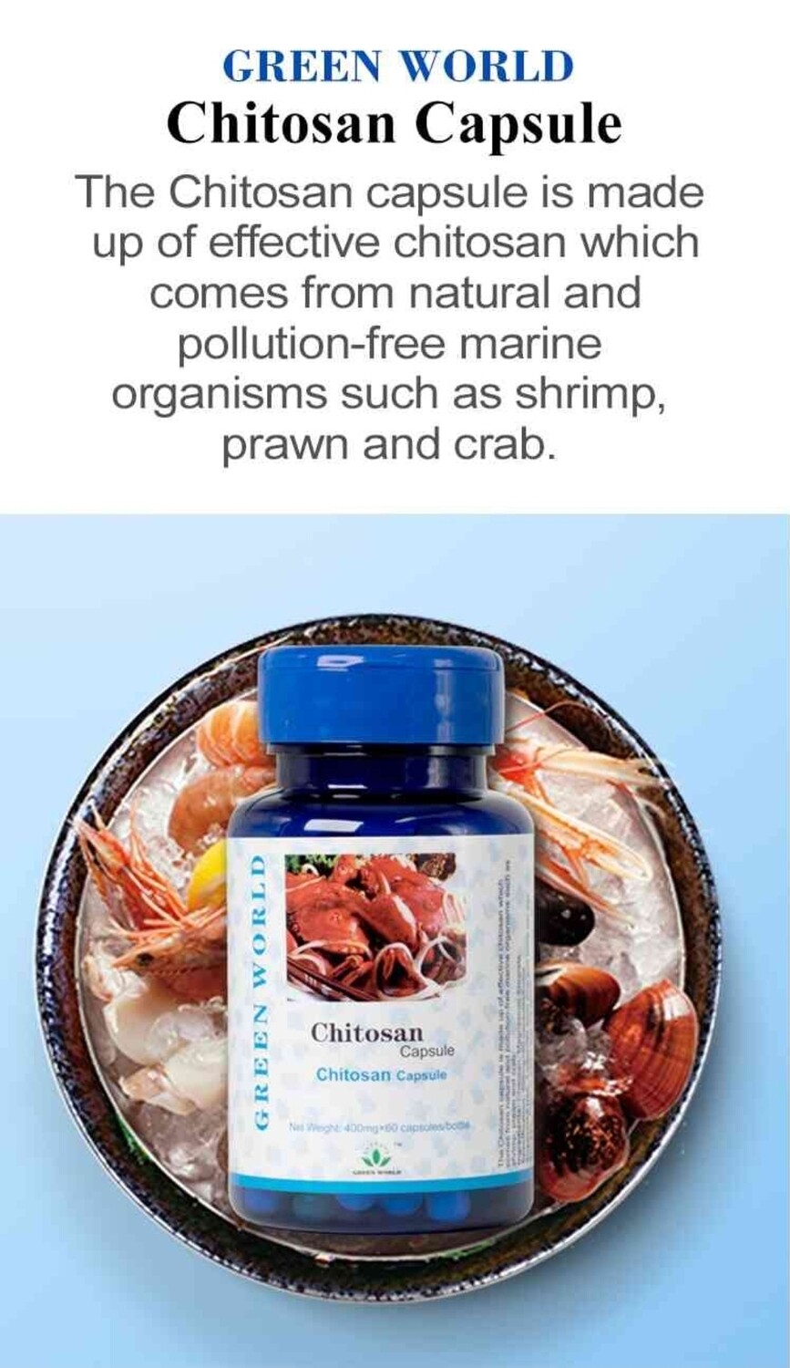 Chitosan Capsule: A Detoxifier, A Fat Magnet, and Immune enhancer(60 caps)