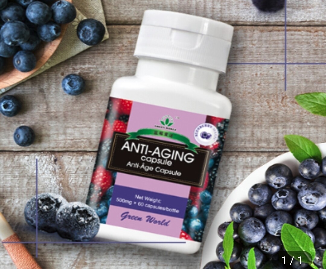 Anti-Aging Supplement: 100% Natural Blueberry Anti Aging Capsule