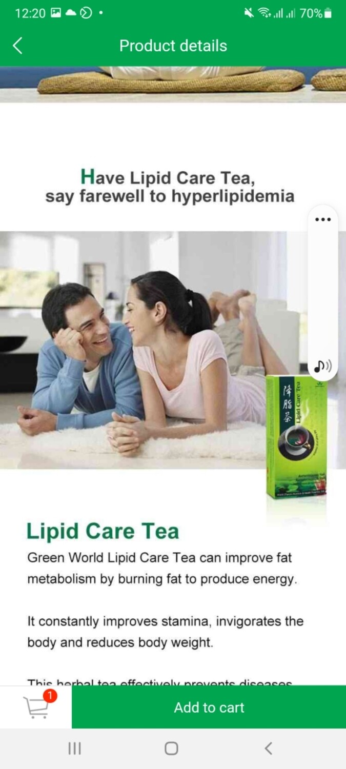 Lipid Care Tea: Lowers Blood Fat And Control Body Weight