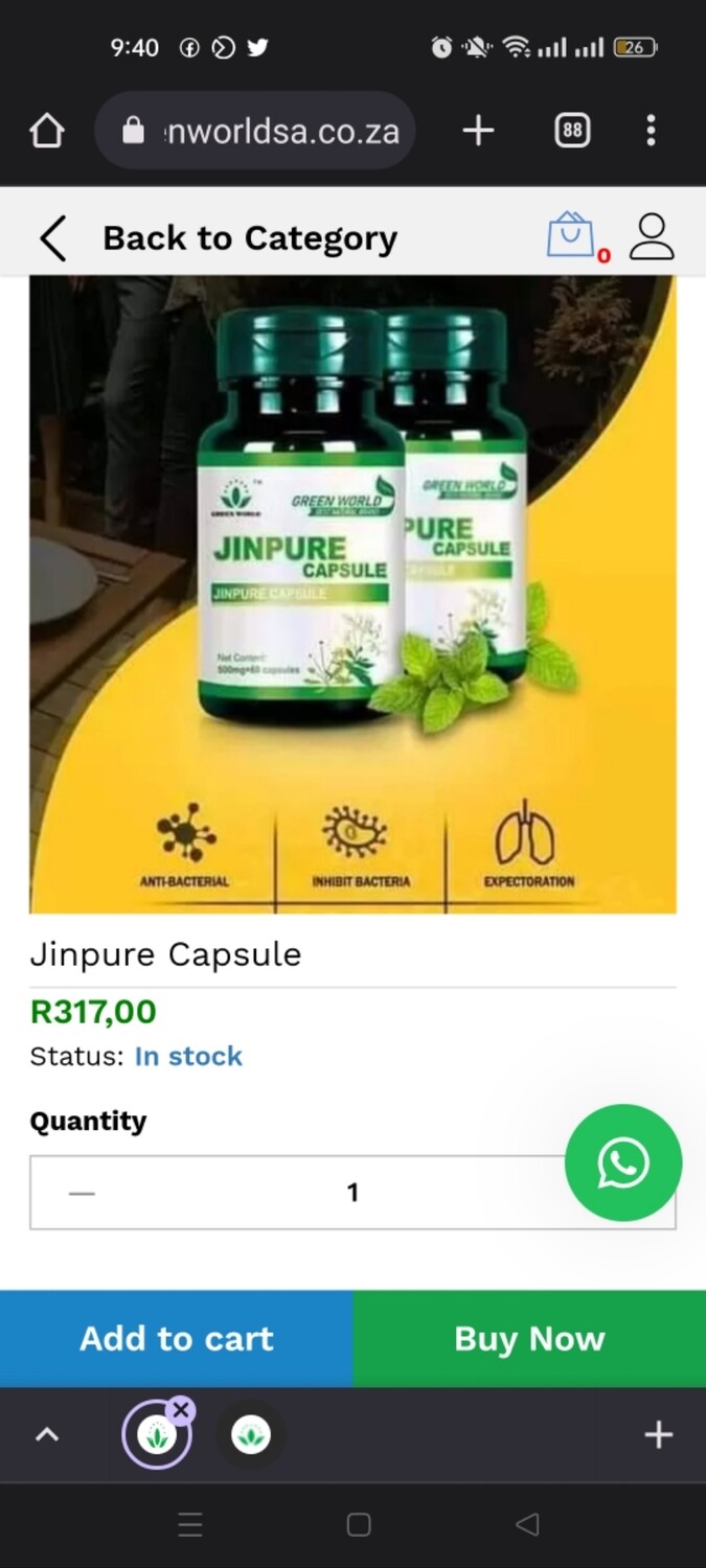 jin pure caps