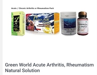 Green World Acute Arthritis, Rheumatism Natural Solution