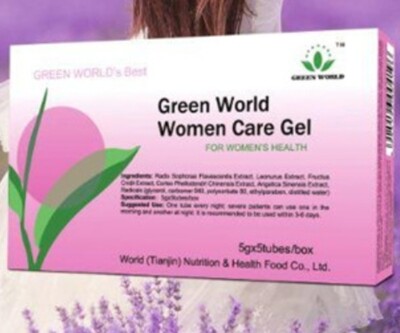 Antibacterial gel Care for women Green World
5 pcs of applicators - for a woman&#39;s intimate hygiene - has antibacterial, anti-inflammatory, regenerative properties, can effectively prevent and promptly