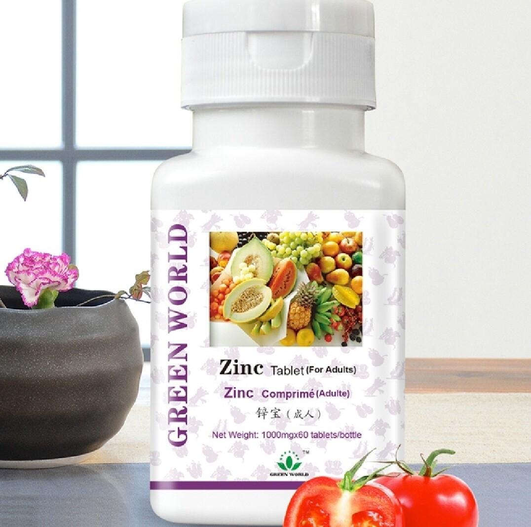 Green World ZINC for adults 60 tablets product with the widest spectrum of effectiveness; it is another source of this essential trace element for the human body – zinc
