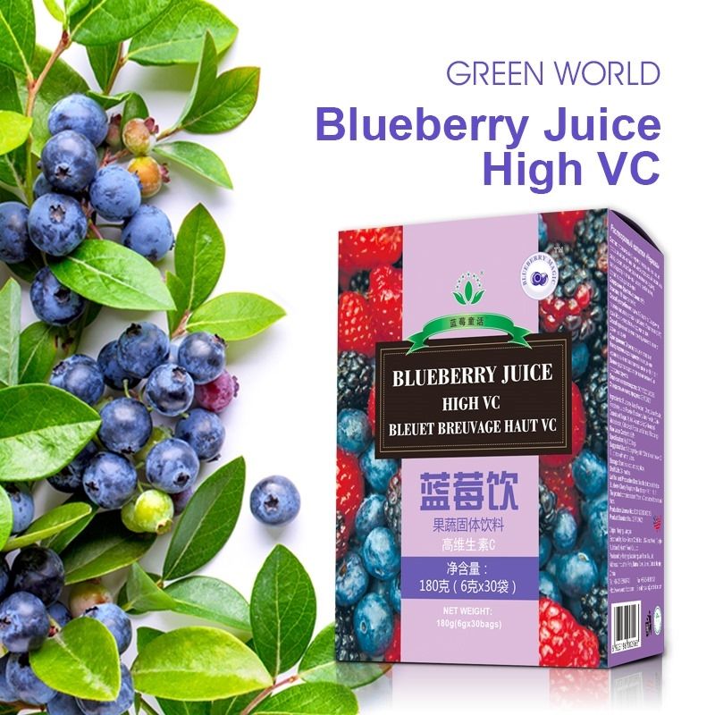 *Green World Blueberry Juice – High VC