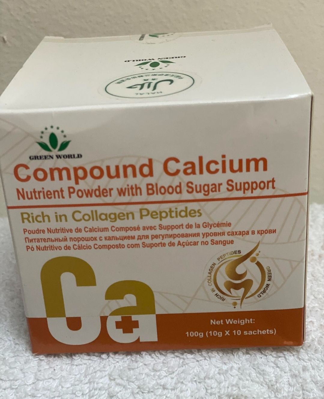Compound calcium powder for people with high blood sugar