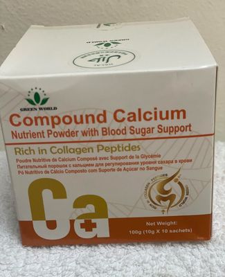 Compound calcium powder for people with high blood sugar