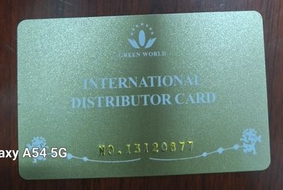 Green World member card