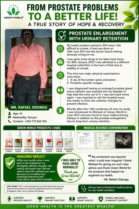Prostate healing testimony