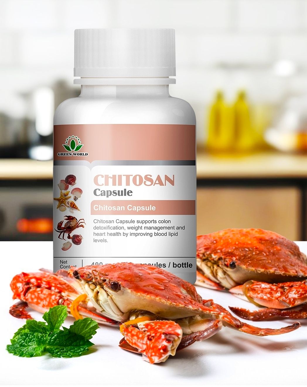 Chitosan Capsule: A Detoxifier, A Fat Magnet, and Immune enhancer(60 caps)