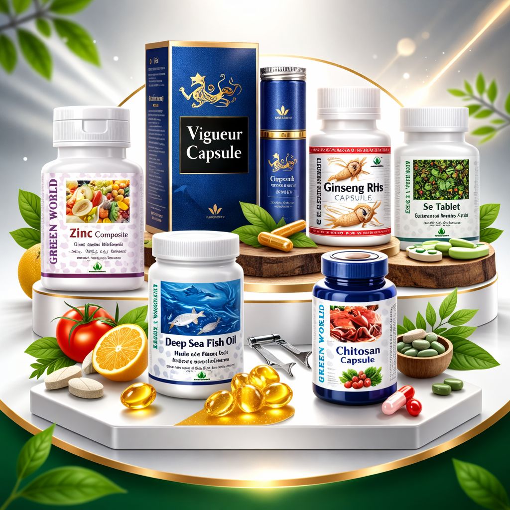 Low sperm motility rate treatment package (Vitamin C, Vig power caps, cordyceps, chitosan caps,  Deep sea caps, zinc tablets)