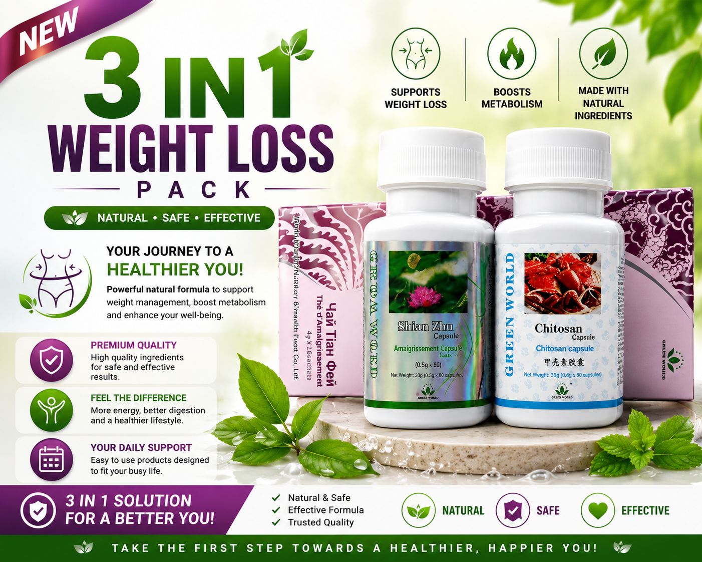Green World 3-in 1 Slimming Package  