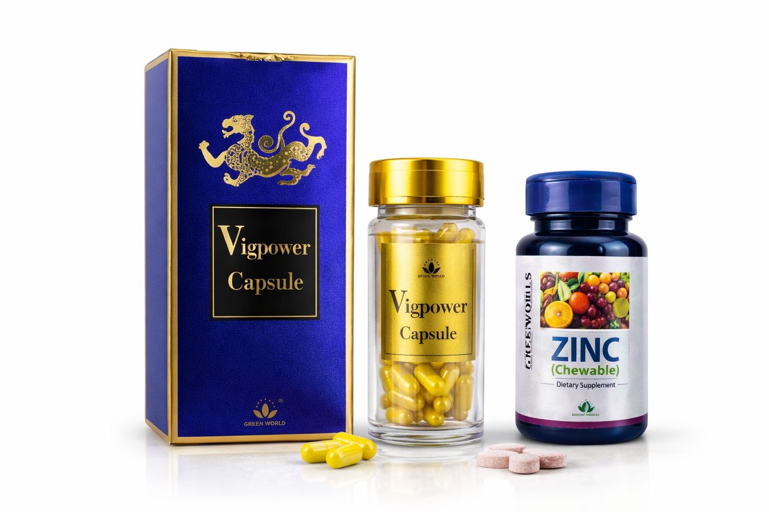 Erectile Dysfunction/Premature treatment-Vig Power + Zinc(Chewable)