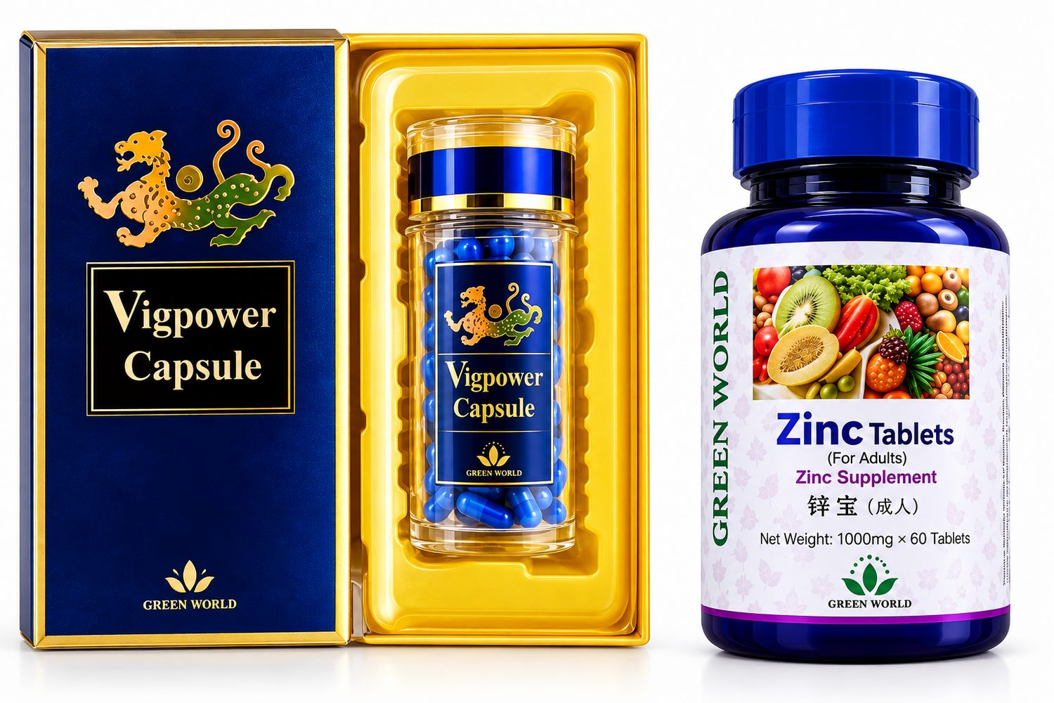 Erectile Dysfunction/Premature treatment-Vig Power + Zinc(Chewable)