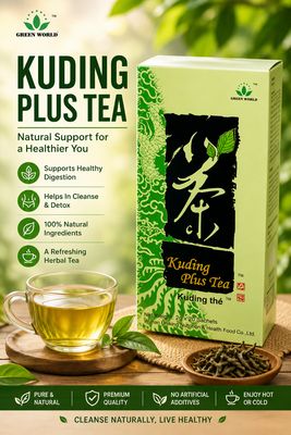 Green World KU DING tea suitable for: colds; all chronic diseases with the aim of normalizing the immunological activity of the body; chronic fatigue syndrome