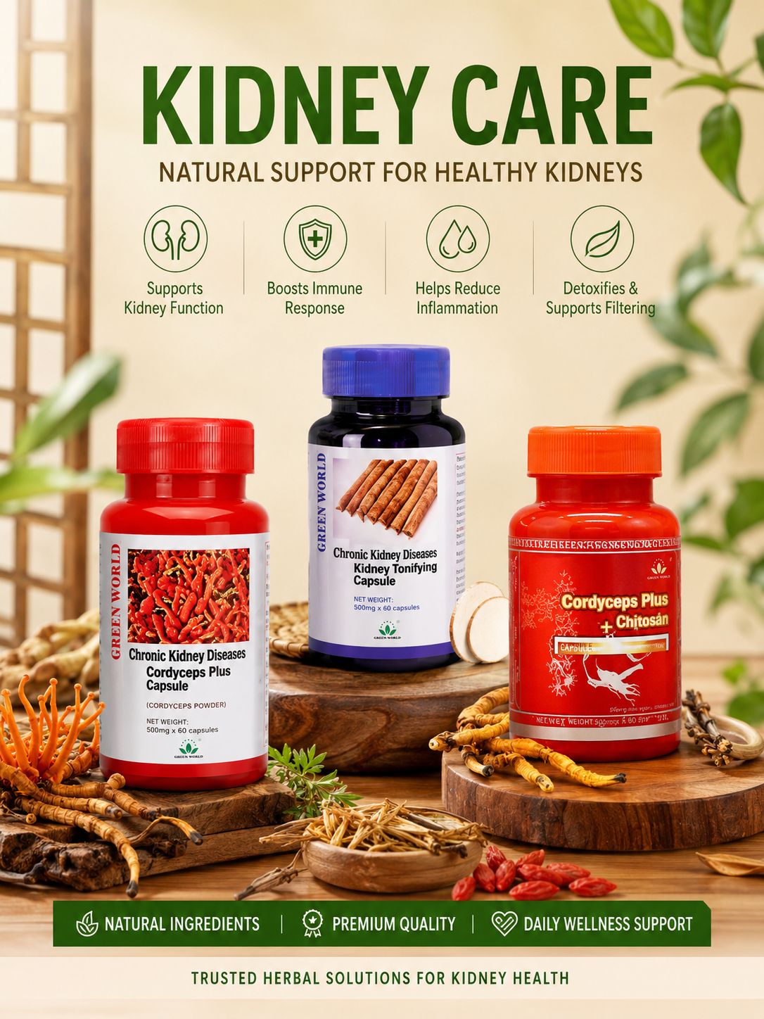 Chronic kidney disease and kidney stones package..1 month