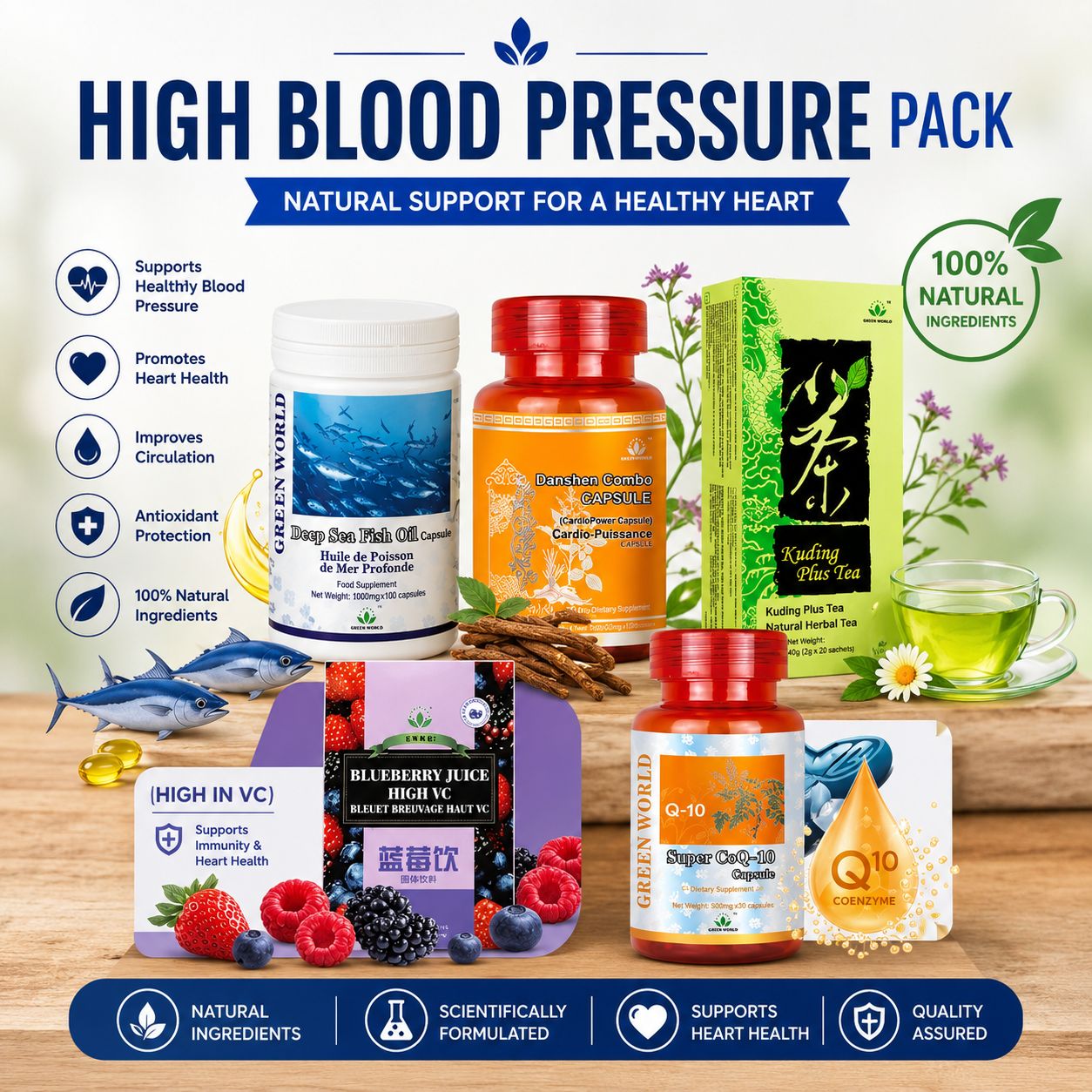 Full high blood pressure pack for 1 month