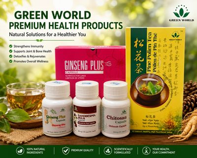 Fibroid care supplements (Ganorderma, gingseng caps,pine pollen tea , chitosan caps,Ganorderma caps)