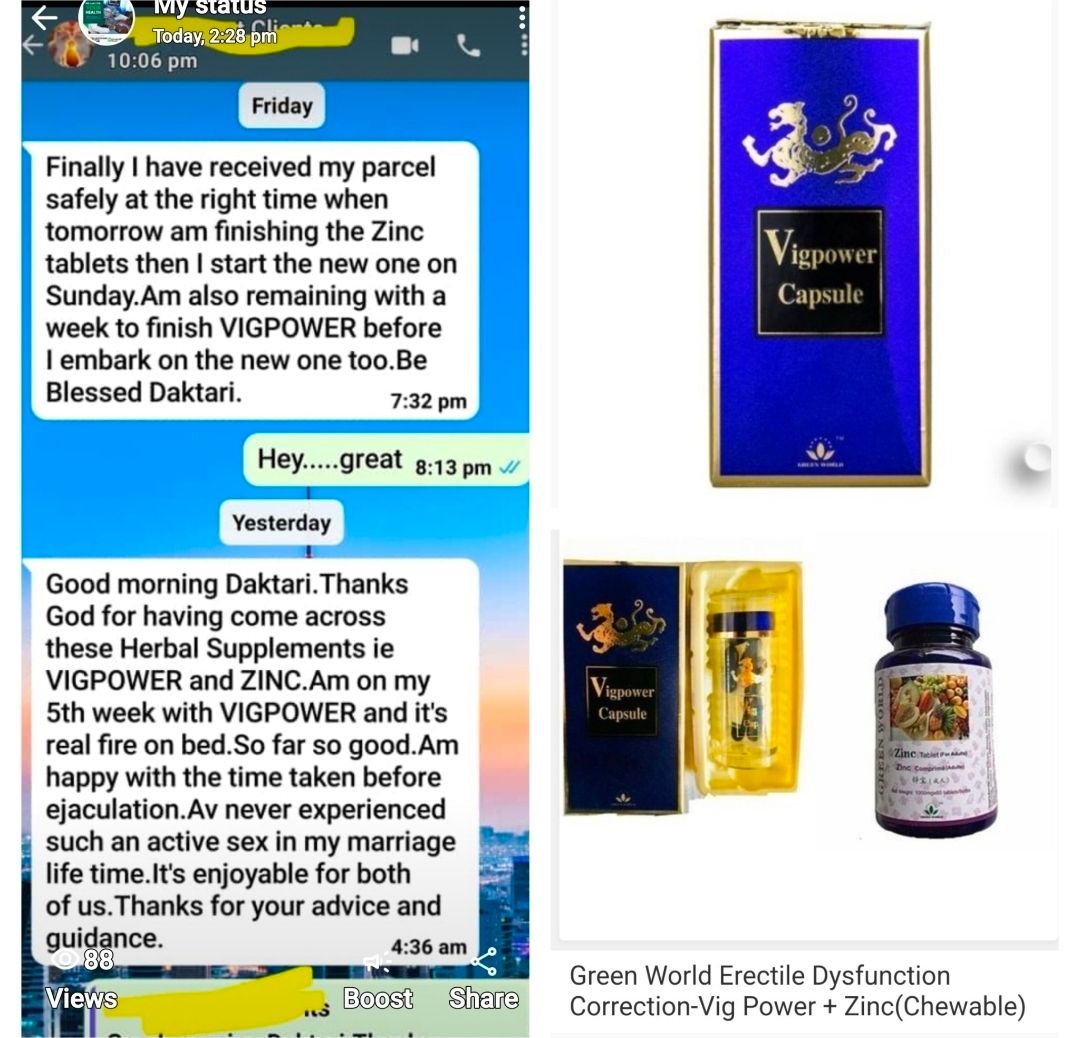 Vig power caps and zinc tablets