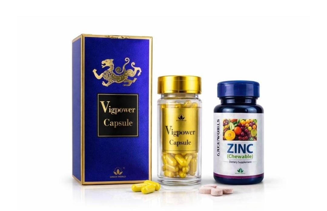 Vig power caps and zinc tablets