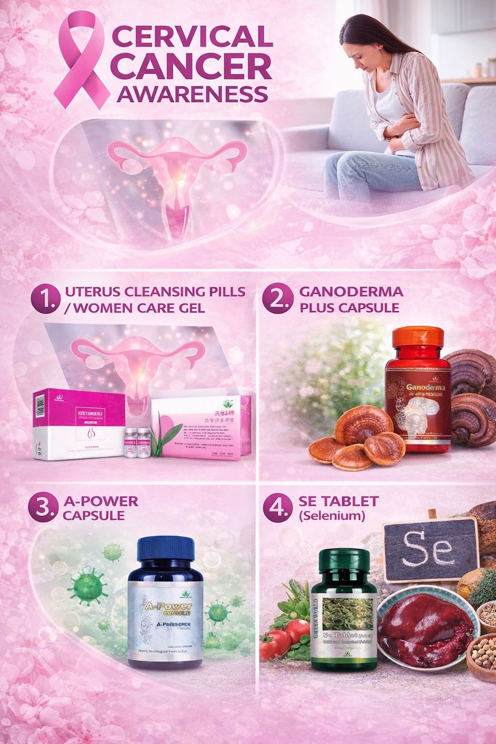 Cervical cancer care supplements